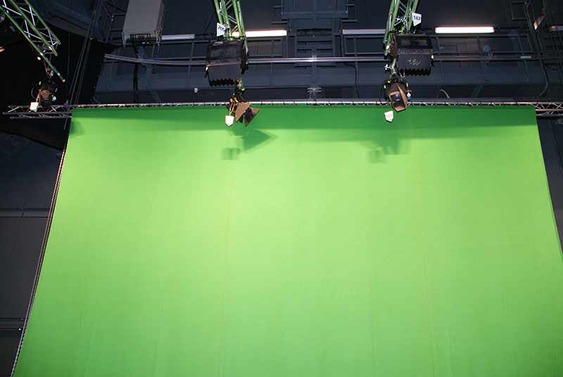 Bühnenmolton greenbox für Greenscreens Meterware, 300cm breit, B1