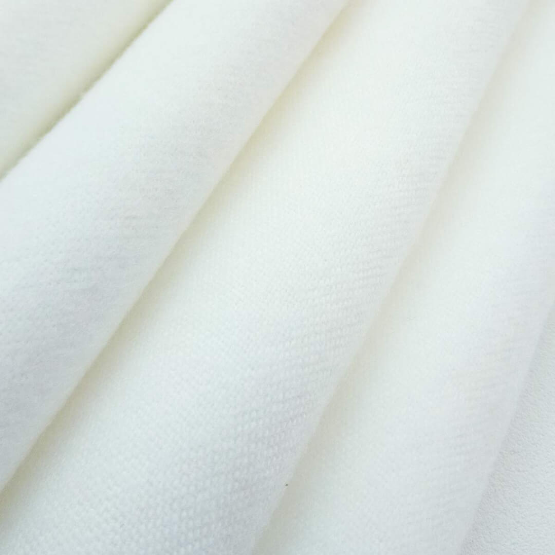 CS-Molton weiß, 305cm breit, 320g/m² aus 100% Polyester FR