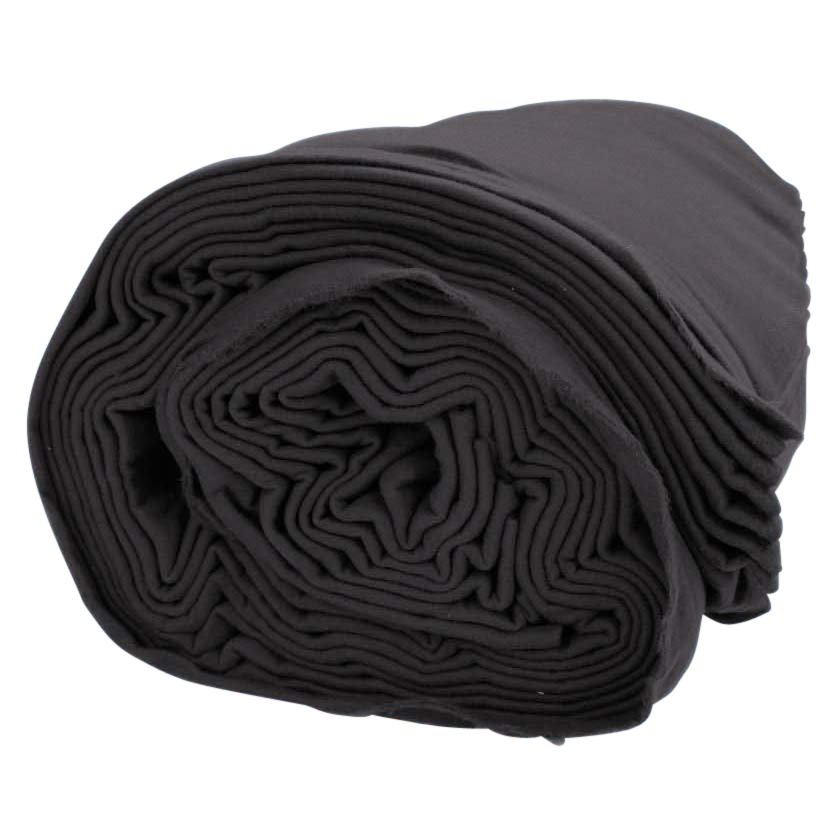 Dekomolton schwarz Ballen 30m, 300cm breit, B1