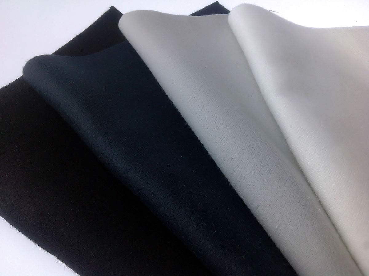CS-Molton weiß, 305 cm breit, 320 g/m2 aus 100% Polyester FR